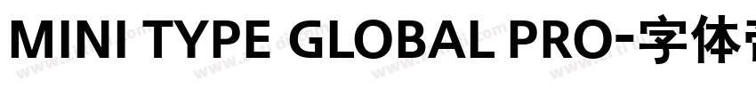 MINI Type Global Pro字体转换